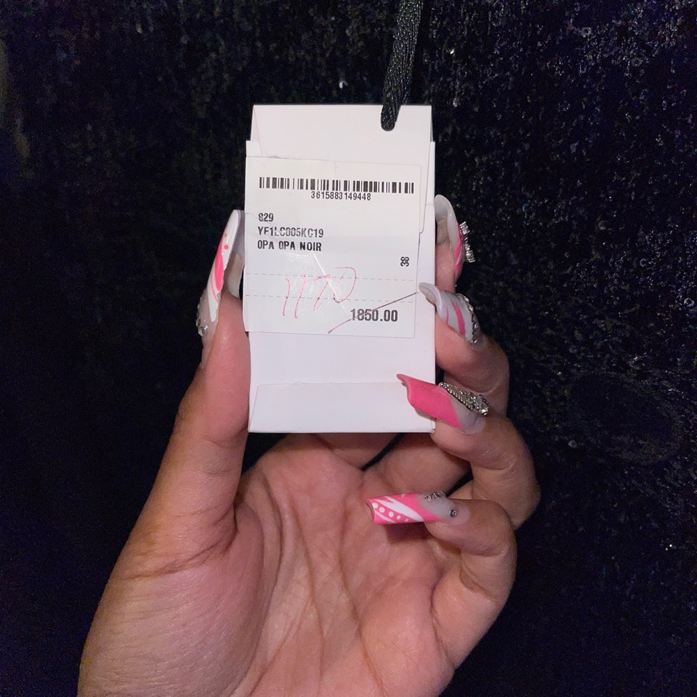 Balmain Black Sequin-Embellished Houndstooth Stretch-Knit Skirt - Picture 16 of 16